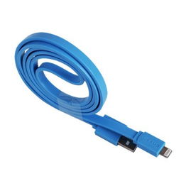 USAMS蘋果5數據線 兼容iPhone5/5s的藍色充電伴侶